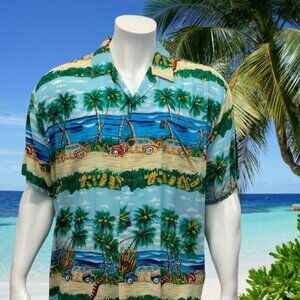 Pineapple Connection Hawaiian Beach Surfer Shirt